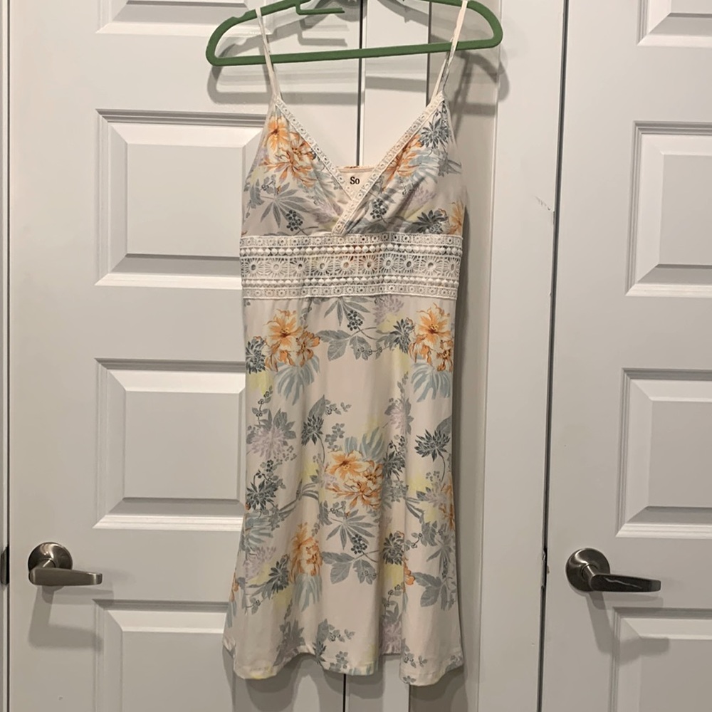 White Floral Dress